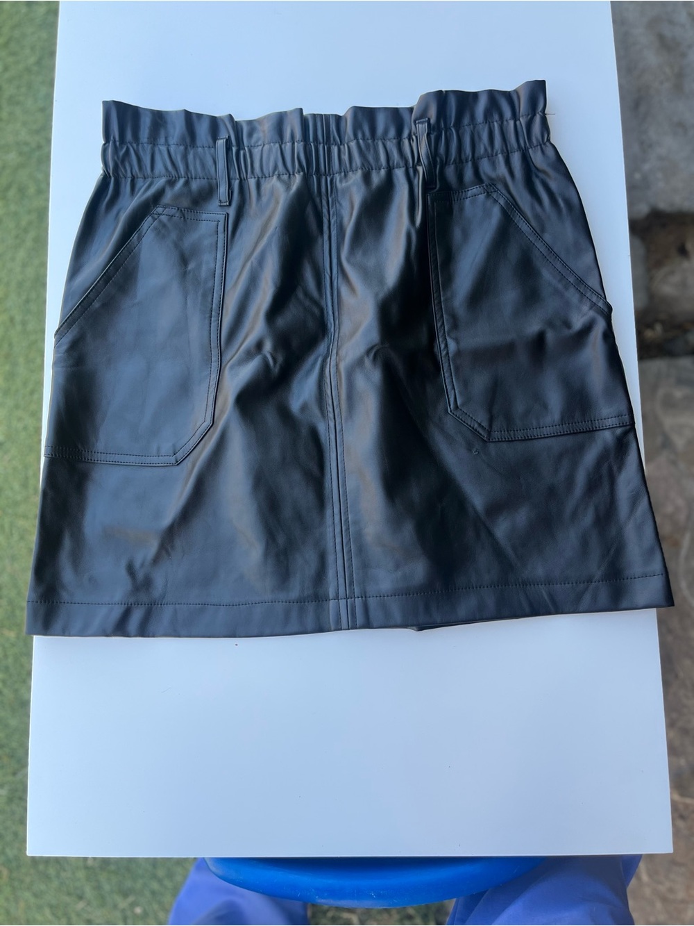 Forever 21 Black Faux Leather Mini Skirt